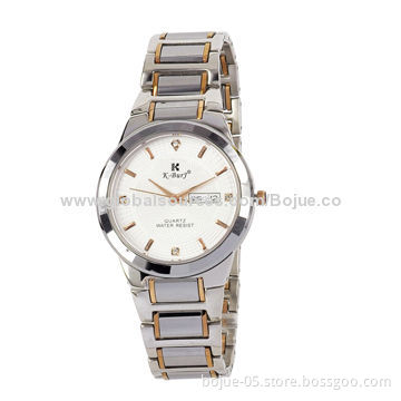 Calendar Ladies' Watch with Stainless Steel Case Material